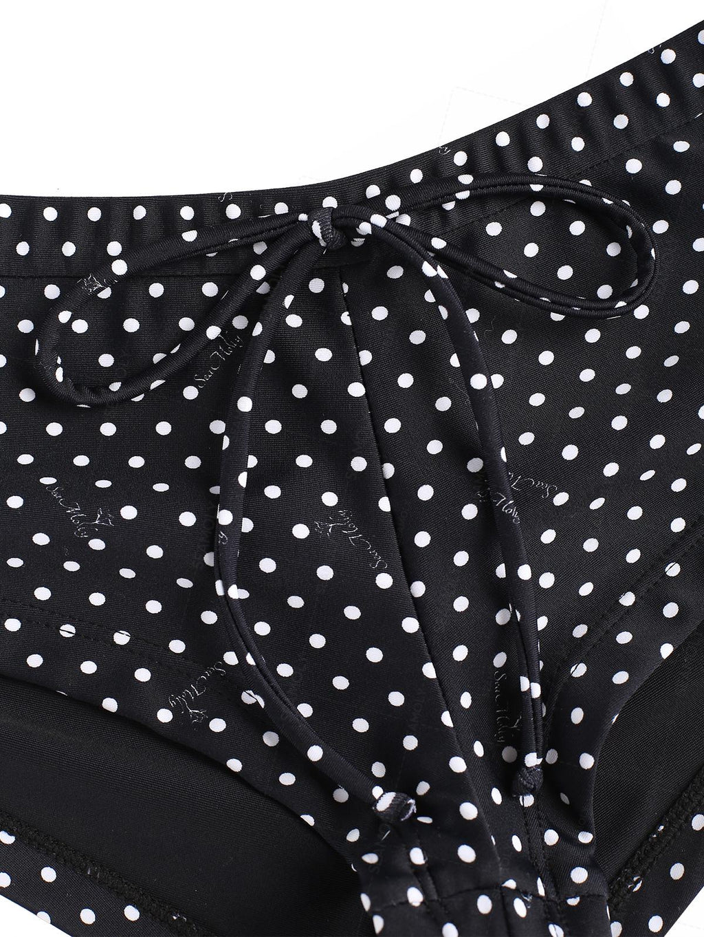 Seamolly Polka Dot Bowknot Low Rise Beach Swim Bottom Boyshorts