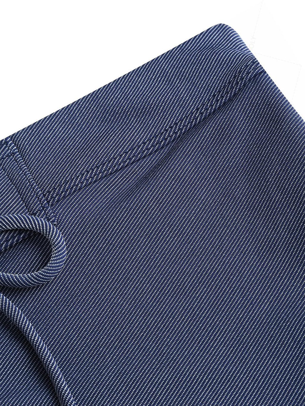 Seamolly Vintage Denim Fabric Grommet Lace Up Beach Swim Bottom Boyshorts