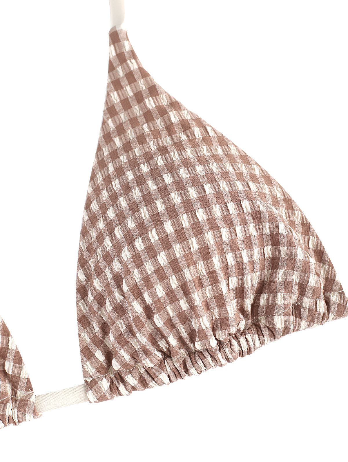 Seamolly Gingham Halter Triangle Boyshorts Bikini Set