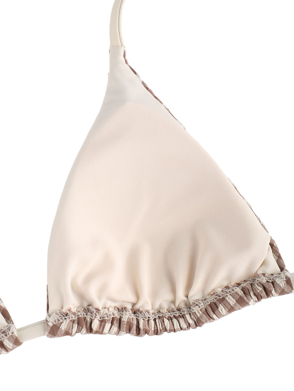 Seamolly Gingham Halter Triangle Boyshorts Bikini Set